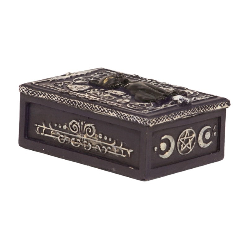 Black Cat Spirit- Tarot Card Storage Box