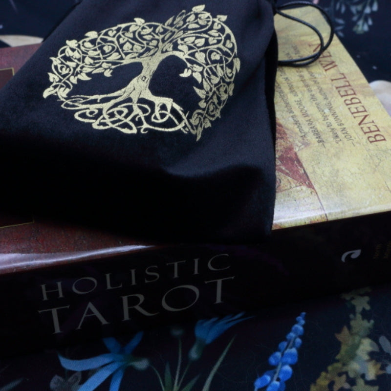 Yggdrasil Tree Of Life Tarot Bag for Tarot and Oracle Cards 12cm x 18cm