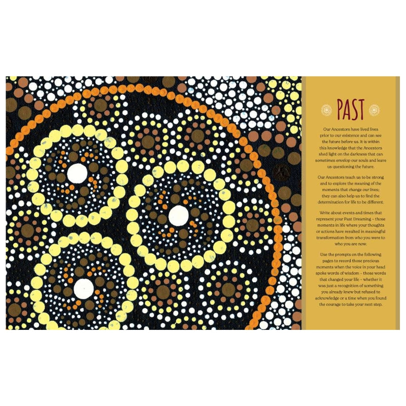 aboriginal dreamtime journal page for the past