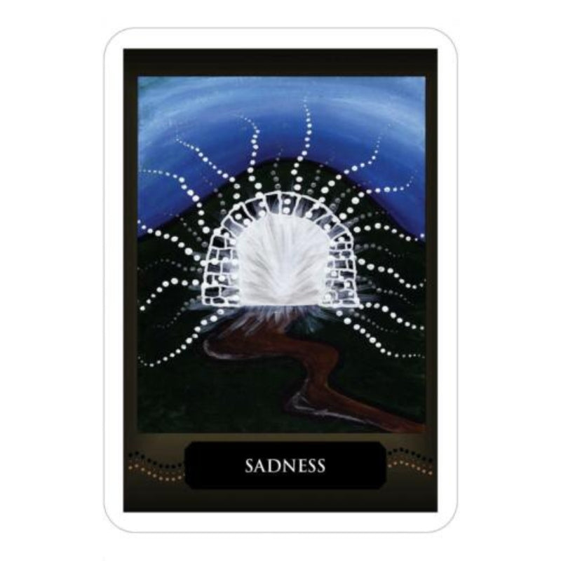image of sadness oracle card from the aboriginal spirit oracle