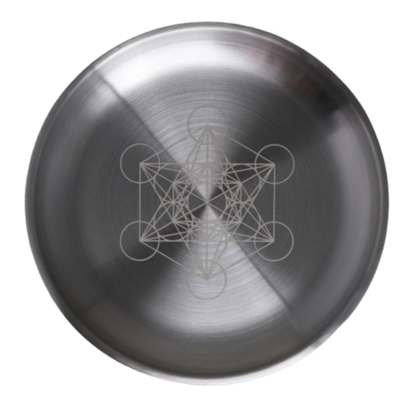 Silver Metatron's Cube Altar Plate