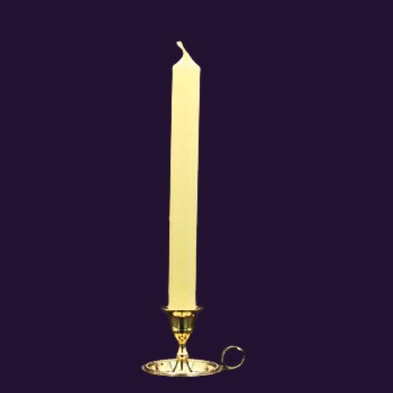 Brass Chamberstick Taper Candle Holder With Handle
