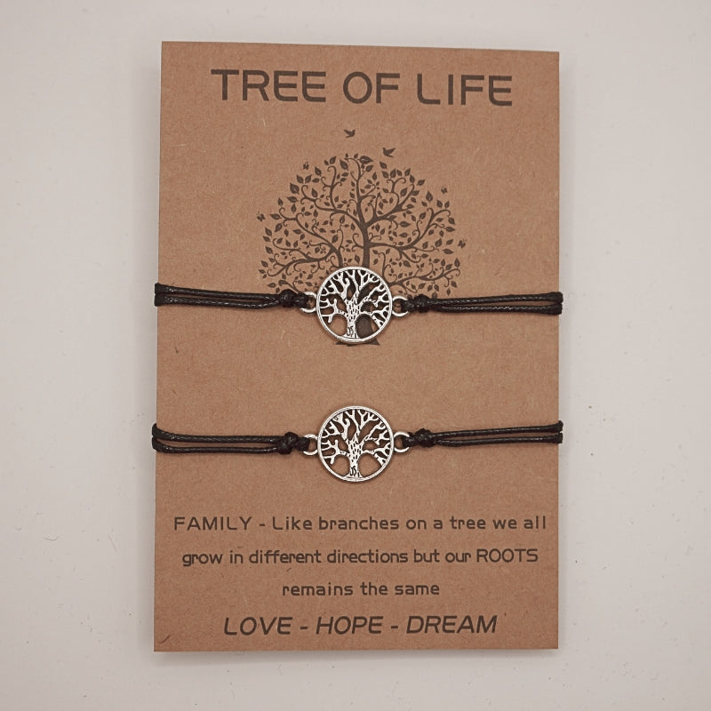 Tree of Life (Yggdrasil) Adjustable Friendship Bracelets -Family Bracelets