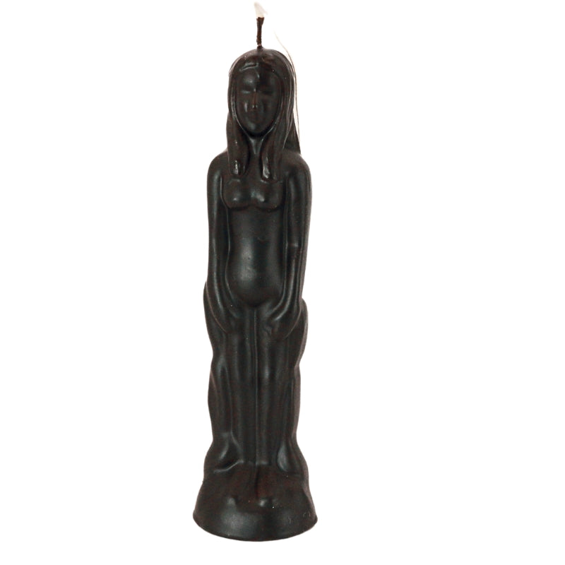 Magic Spell Candles-Black Female Human Nude Figure Spell Candle/ Eve Candle