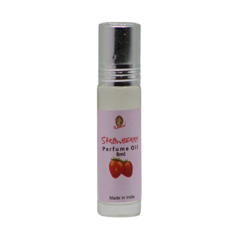 bottle of roll on perfume oil- strawberry