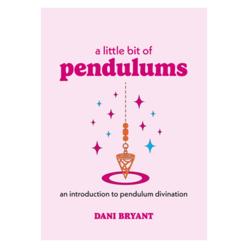 pink book cover with a pendulum on it