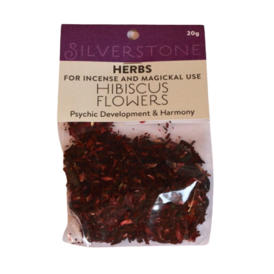 Packet of dried herbs- hibiscus flowers