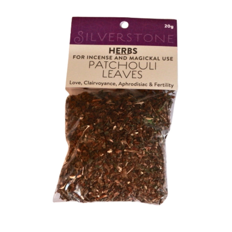 packet of loose herbs- patchouli leaves