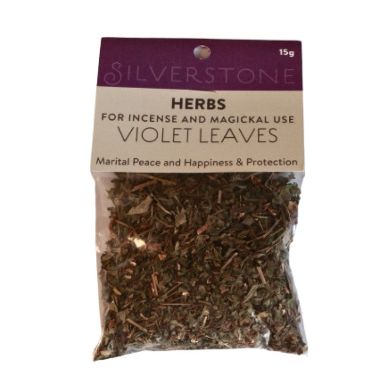 packet of dried herbs- violet leaves