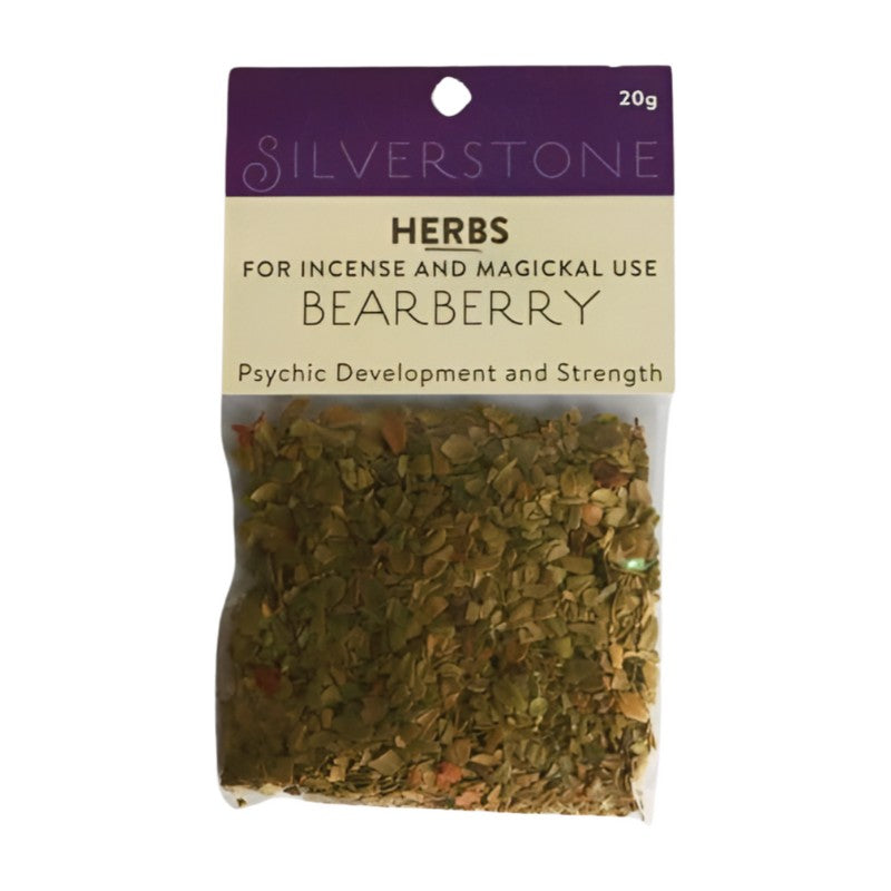 packet of loose dried herbs- bearberry