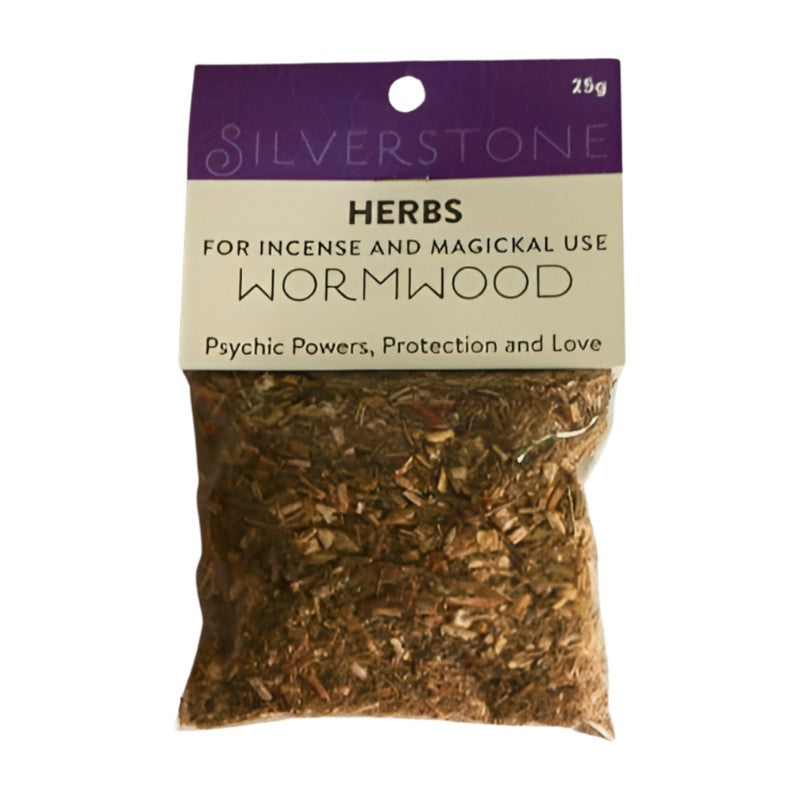 packet of loose dried herbs-  wormwood