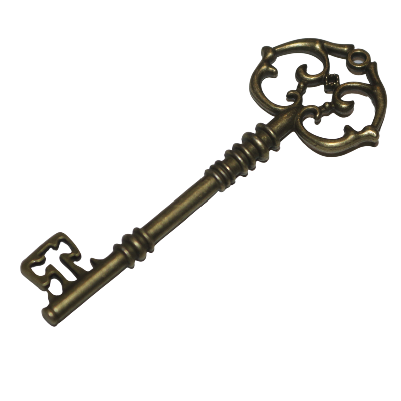 Gold skeleton key