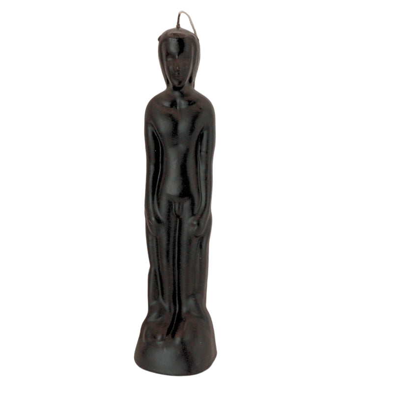 Magic Spell Candles-Black Male Human Nude Figure Spell Candle/ Adam Candle