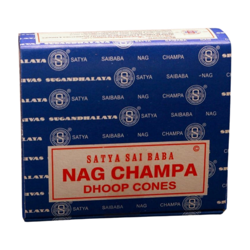 box of nag champa satya dhoop cones