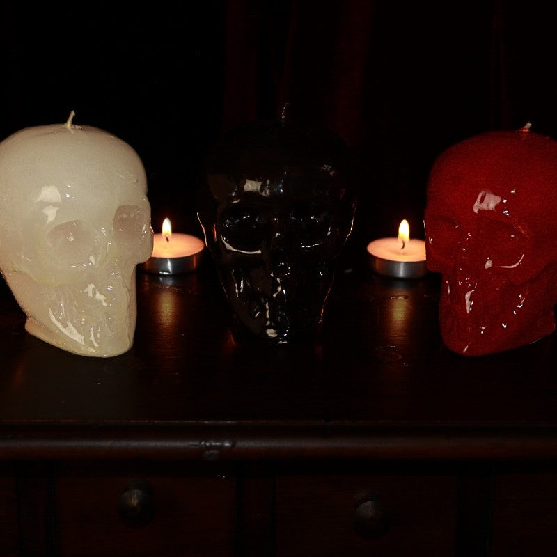 Red Skull Figure Spell Candle
