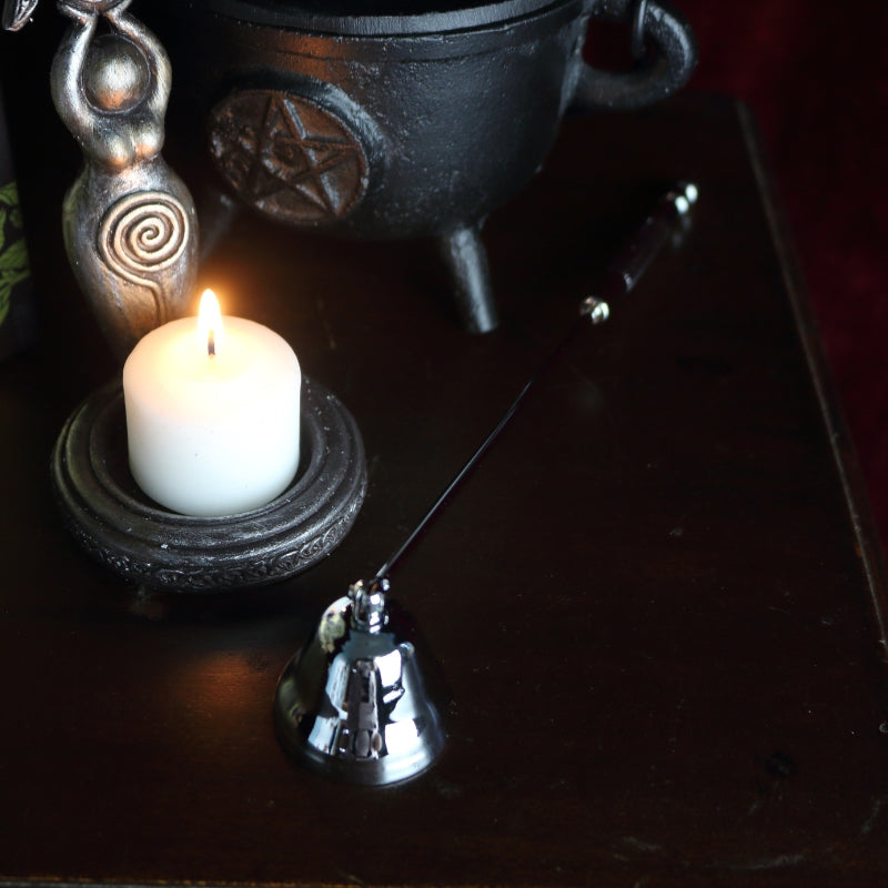 Spiral Goddess Triple Moon Tealight Candle Holder