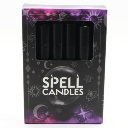 Magic Spell Candles- Protection Chime Candles Black 12pk