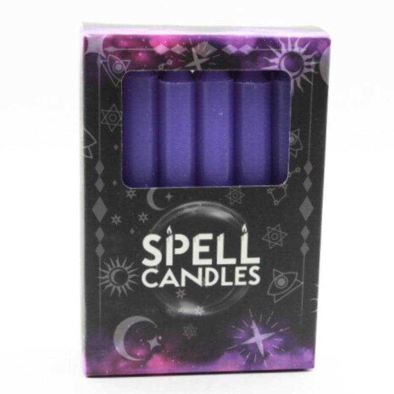 Magic Spell Taper Candles-Small Taper / Chime Candles- Purple 12pk