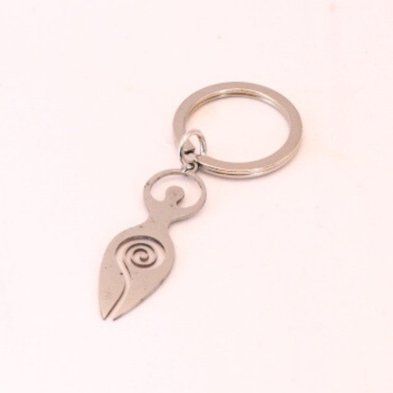 Spiral Goddess Key Ring, Wallet or Bag Charm