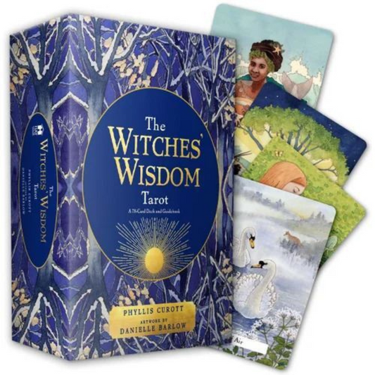 Witches' Wisdom Tarot 78 Card Deck & Guidebook  (Deluxe Keepsake Edition)