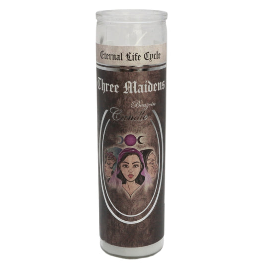 Eternal Life Cycle Three Maidens 7 Day Candle- Benzoin
