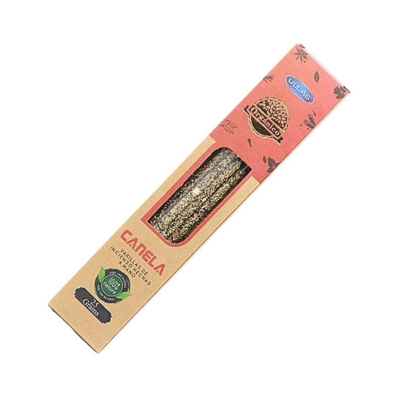 handmade incense sticks in a recycled cardboard box