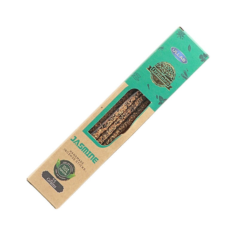 handmade incense sticks in a recycled cardboard box