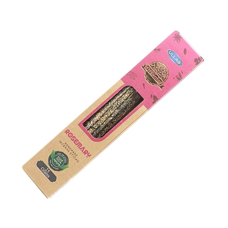 handmade incense sticks in a recycled cardboard box