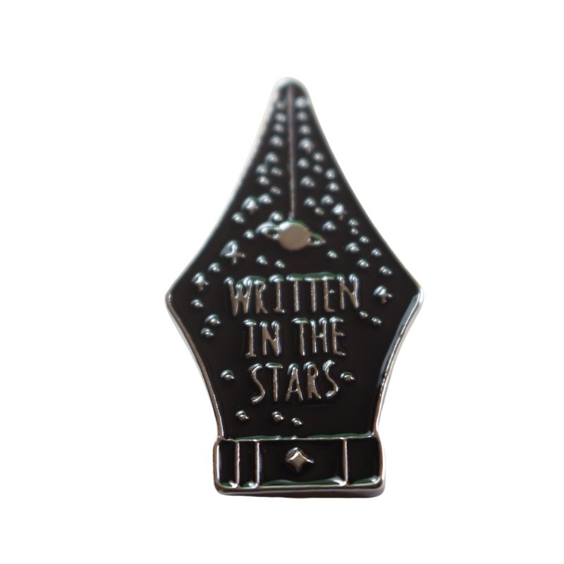 Written In The Stars Enamel Badge, Witchy Bag Charm Or Hat Pin