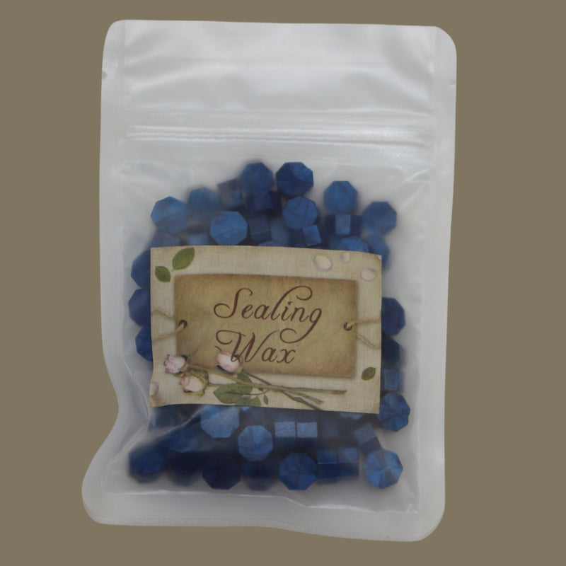packet of blue wax sealing beads 