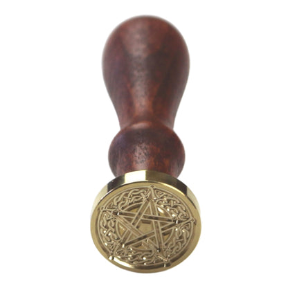 Brass Wax Seal Stamp -Celtic Pentagram- Magical Writing Tools- Witchcore Desk Accessory
