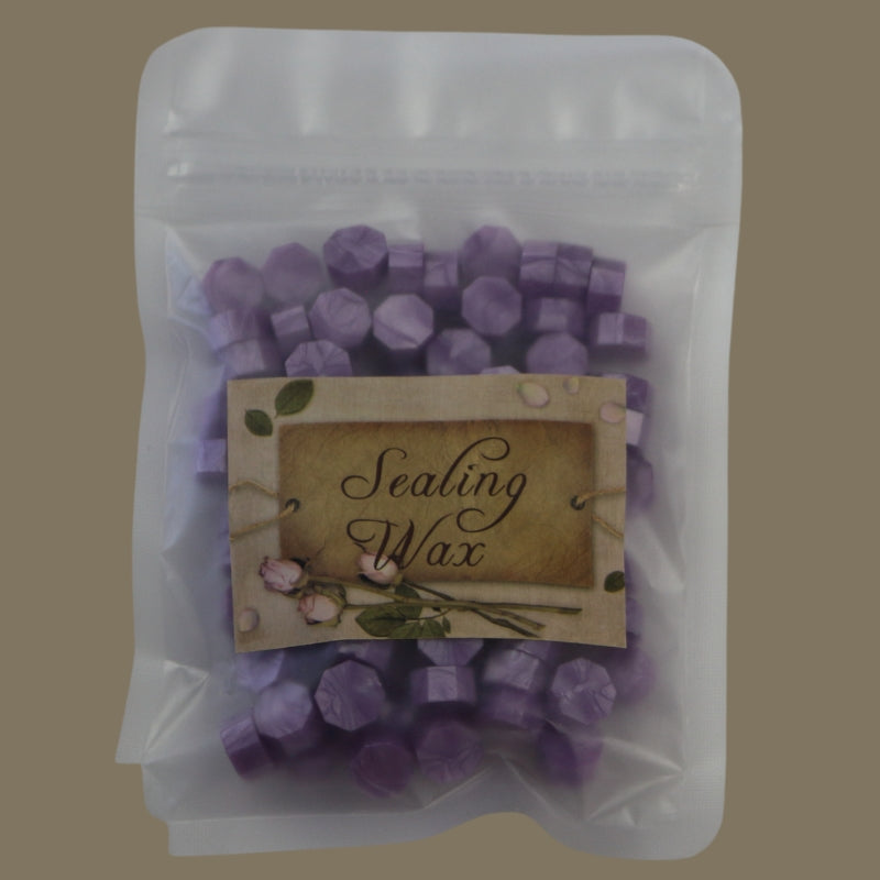 packet of lilac wax sealing beads 