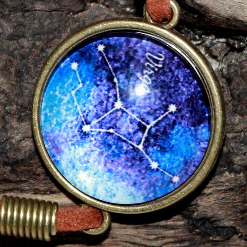 Virgo Star Sign Adjustable Leather Bracelet - Astrology Bracelet