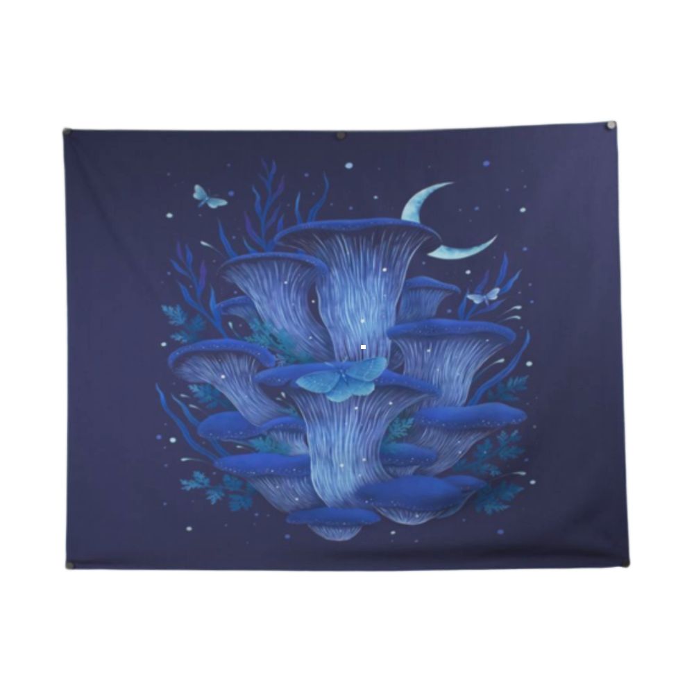 Blue Oyster Mushroom Wall Hanging / Cottagecore/ Witchy