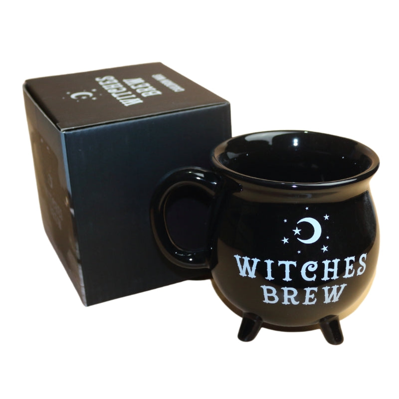Witches Brew Cauldron Coffee Mug- Black- Perfect Witchcore Accessory