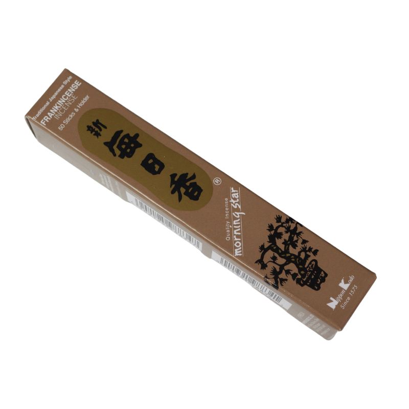 rectangle box of japanese morning star "frankincense" incense sticks