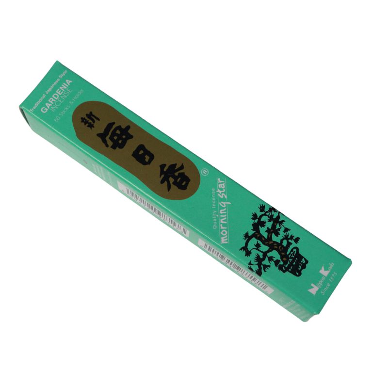 rectangle box of japanese morning star "gardenia" incense sticks 