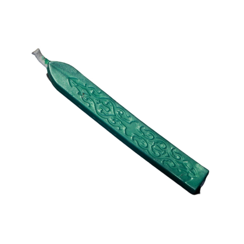 teal coloured wax sealing stick