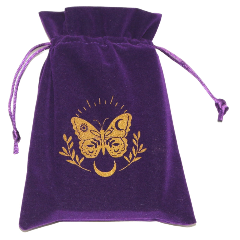 Paper Mart Gold Velvet Tarot Bag – 6 X 9 Inch – Elegant Pouch For Cards, Crystals, Or Jewelry