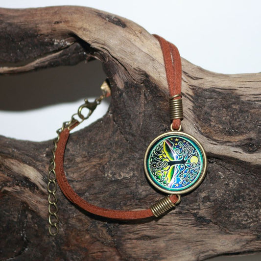 Tree of Life (Yggdrasil) Adjustable Leather Bracelet - Meditation Bracelet